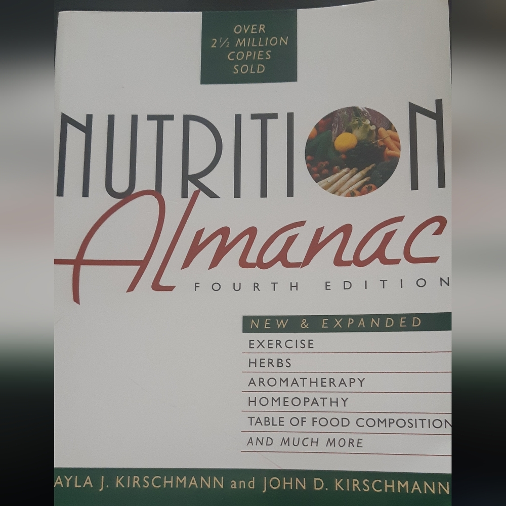 Heath Enthusiasm Nutrition Almanac Fourth Edition Book